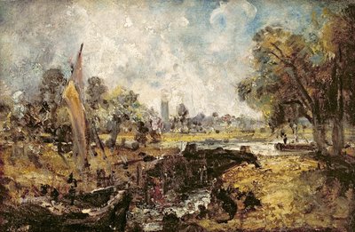 Dedham Lock by John Constable